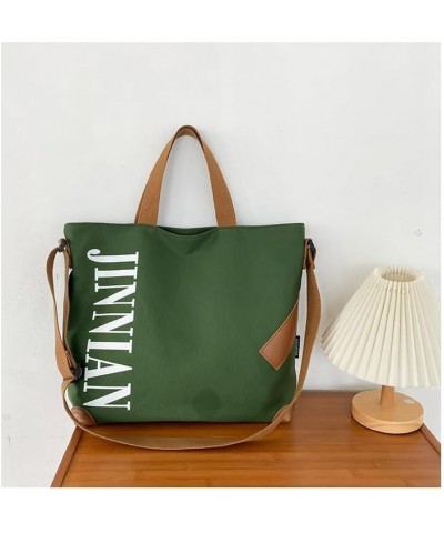 Canvas Tote Bag Casual large capacity commuter tote bag messenger bag shoulder bag crossbody bag for men and women Green $17....