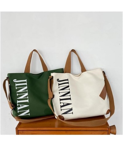 Canvas Tote Bag Casual large capacity commuter tote bag messenger bag shoulder bag crossbody bag for men and women Green $17....