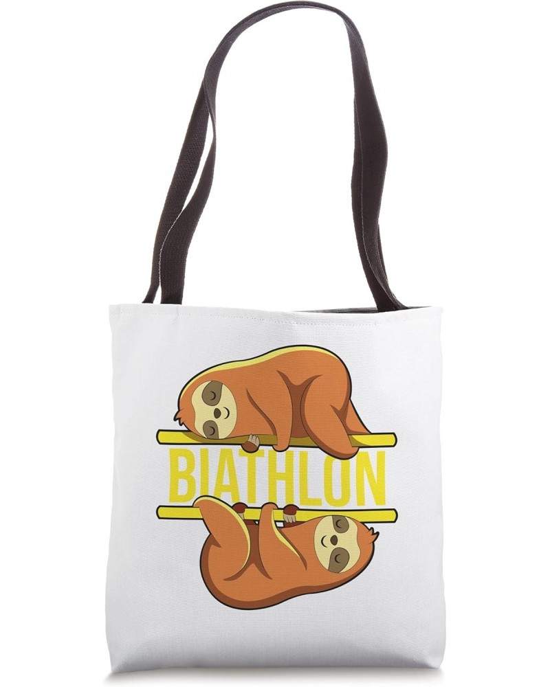 Sloth Sleeping Biathlon Kawaii Anime Japanese Tote Bag $12.45 Totes