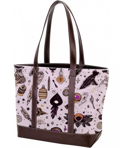 The Tote Bag For Women,Tote Bag With Zipper,Canvas Tote Bag,Cartoon Hand Eye Abstract Handbags $25.19 Totes