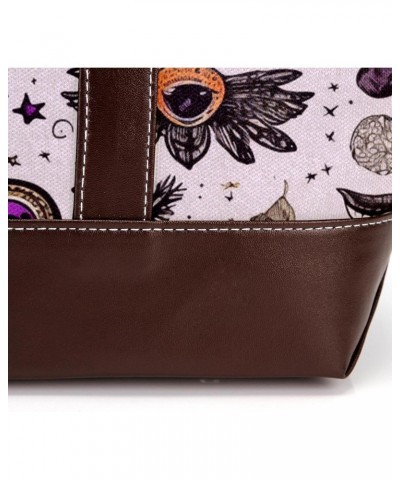 The Tote Bag For Women,Tote Bag With Zipper,Canvas Tote Bag,Cartoon Hand Eye Abstract Handbags $25.19 Totes