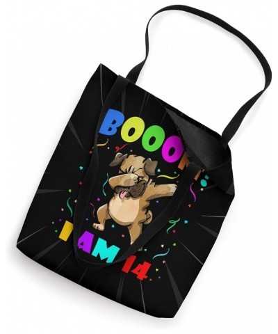 Dabbing Pug - Booom! I Am 14 Boys Girls 14th Birthday Party Tote Bag $10.51 Totes