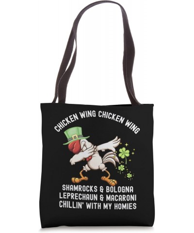 Chicken Wing Chicken Wing Song Hot Dog Bologna St Pattys Day Tote Bag $11.25 Totes