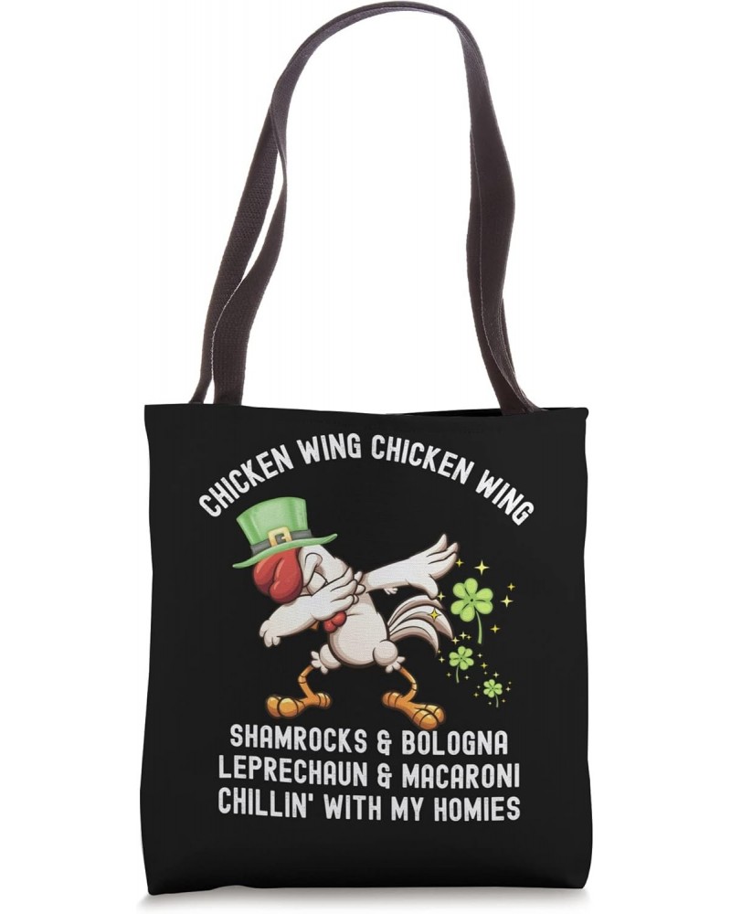 Chicken Wing Chicken Wing Song Hot Dog Bologna St Pattys Day Tote Bag $11.25 Totes