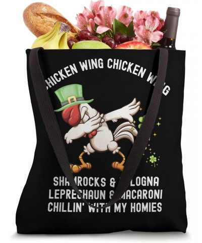 Chicken Wing Chicken Wing Song Hot Dog Bologna St Pattys Day Tote Bag $11.25 Totes