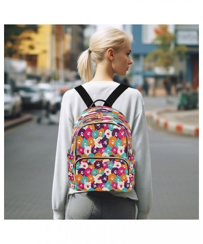 Fashion Backpack Mini Backpack Purse Casual Daily Backpack Colorful Bear Heads for Travel for College Work Medium $18.69 Back...