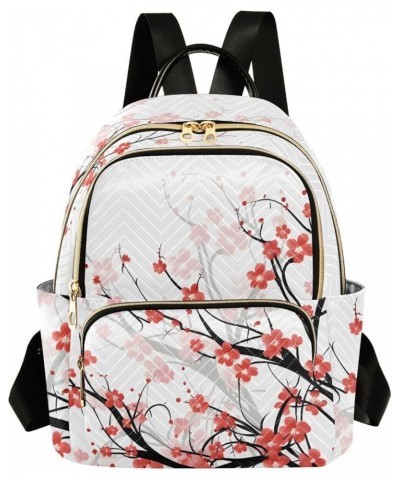 Blooming Plum Fashion Travel Backpack for Women Multi Pockets Lightweight Purse for Women-S Multicolor Medium $12.71 Backpacks