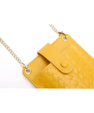 Small Crossbody Cell Phone Purse for Women, Shoulder Bag Wallet Purse (Yellow) Black $14.26 Totes