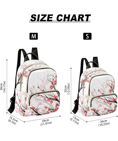 Blooming Plum Fashion Travel Backpack for Women Multi Pockets Lightweight Purse for Women-S Multicolor Medium $12.71 Backpacks