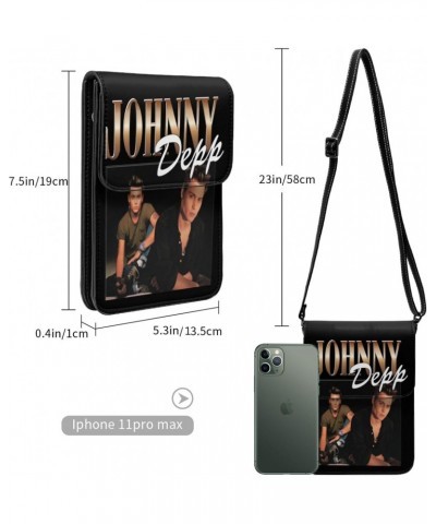 Johnny Depp Small Cell Cell Phone Purse Clutch Handbag For Womens Female $15.50 Crossbody Bags