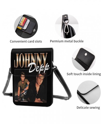 Johnny Depp Small Cell Cell Phone Purse Clutch Handbag For Womens Female $15.50 Crossbody Bags