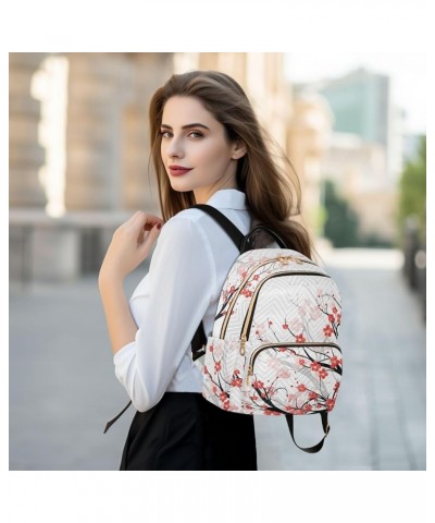 Blooming Plum Fashion Travel Backpack for Women Multi Pockets Lightweight Purse for Women-S Multicolor Medium $12.71 Backpacks