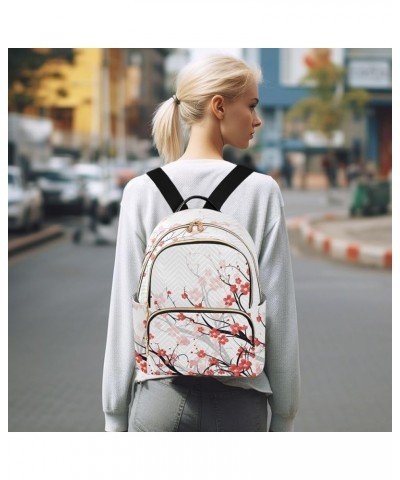 Blooming Plum Fashion Travel Backpack for Women Multi Pockets Lightweight Purse for Women-S Multicolor Medium $12.71 Backpacks