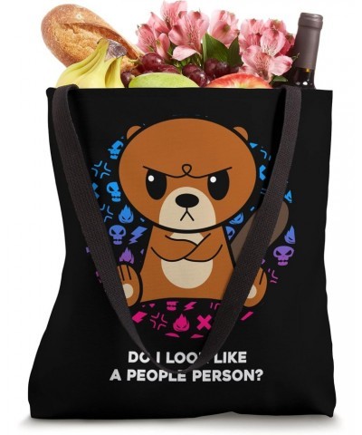 Do I Look Like A People Person Grumpy Nerd Otter Tote Bag $12.97 Totes