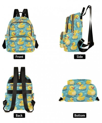 Cute Yellow Duck Backpack Purse for Women Small Travel Bag Fashion Daypack M 202a5111 M(11.4"x6.1"x14.17") 202a5111 $23.77 Ba...