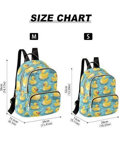 Cute Yellow Duck Backpack Purse for Women Small Travel Bag Fashion Daypack M 202a5111 M(11.4"x6.1"x14.17") 202a5111 $23.77 Ba...