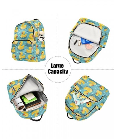 Cute Yellow Duck Backpack Purse for Women Small Travel Bag Fashion Daypack M 202a5111 M(11.4"x6.1"x14.17") 202a5111 $23.77 Ba...