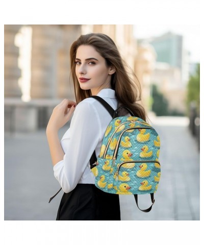 Cute Yellow Duck Backpack Purse for Women Small Travel Bag Fashion Daypack M 202a5111 M(11.4"x6.1"x14.17") 202a5111 $23.77 Ba...