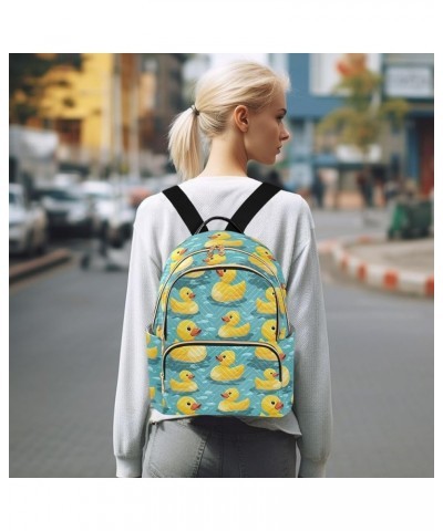 Cute Yellow Duck Backpack Purse for Women Small Travel Bag Fashion Daypack M 202a5111 M(11.4"x6.1"x14.17") 202a5111 $23.77 Ba...