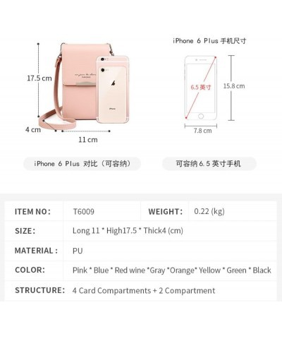 Crossbody Phone Bag for Women Leather Ladies Cross Body Handbags Mobile Phone Pouch Flip Small CellPhone Bags Yellow $13.35 T...