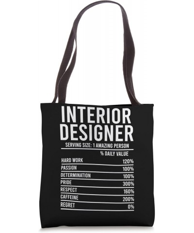 Interior Designer Nutrition Facts Interior Design Tote Bag $11.07 Totes