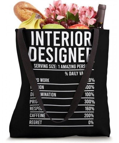 Interior Designer Nutrition Facts Interior Design Tote Bag $11.07 Totes