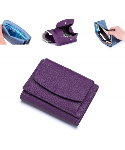 Mini Wallet for Women, Unisex Anti-Credit Card Fraud Folding Mini Wallet, Women's Foldable Short Wallet Purple $8.43 Wallets