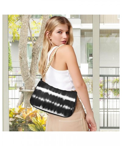 Shoulder Bag Marble Grey Glitter Marble Rose Grey Marble Pattern Tie Dye Black White Stripes Women Clutch Handbag Shoulder Pu...