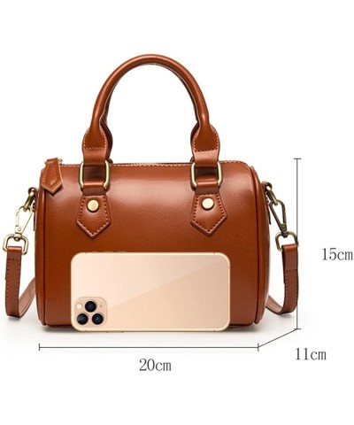 Handbags Luxury Shoulder Bag for Women Genuine Leather Crossbody Bags Large Capacity Fashion Womens Shoulder Bag (Color : Bla...