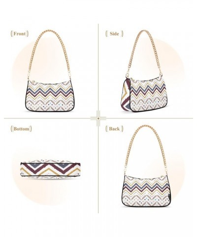 Flamingo Pineapple Leaves Shoulder Purse Shoulder Tote Bag Fashion Handbags for Women Tribal Geometric Design $14.10 Handbags