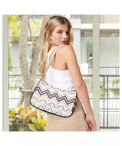 Flamingo Pineapple Leaves Shoulder Purse Shoulder Tote Bag Fashion Handbags for Women Tribal Geometric Design $14.10 Handbags