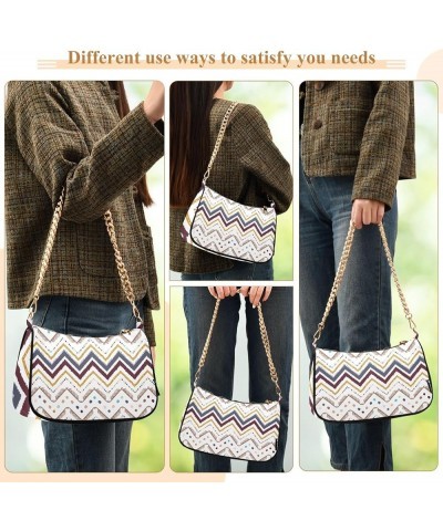 Flamingo Pineapple Leaves Shoulder Purse Shoulder Tote Bag Fashion Handbags for Women Tribal Geometric Design $14.10 Handbags