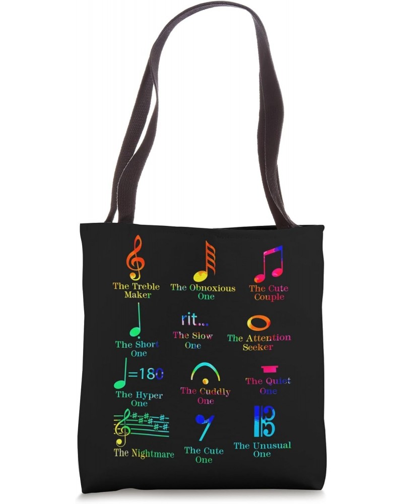 Musical Notes Symbol Definition Humor Funny Christian Music Tote Bag $10.70 Totes