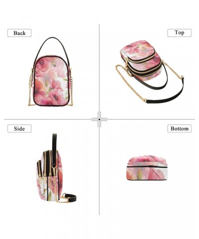 Poppy Watercolor Crossbody Bags for Women Crossbody Tote Bag Wallet Phone Purse with Chain Strap for Women Gifts $10.66 Totes