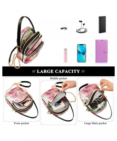 Poppy Watercolor Crossbody Bags for Women Crossbody Tote Bag Wallet Phone Purse with Chain Strap for Women Gifts $10.66 Totes