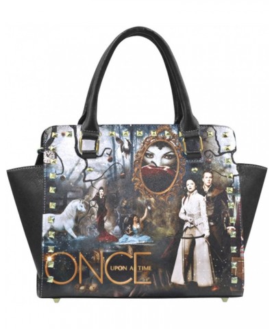 Once Upon A Time Characters Image High-grade PU Leather Female Women Shoulder Handbgas Top-Handle Bags $22.07 Handbags