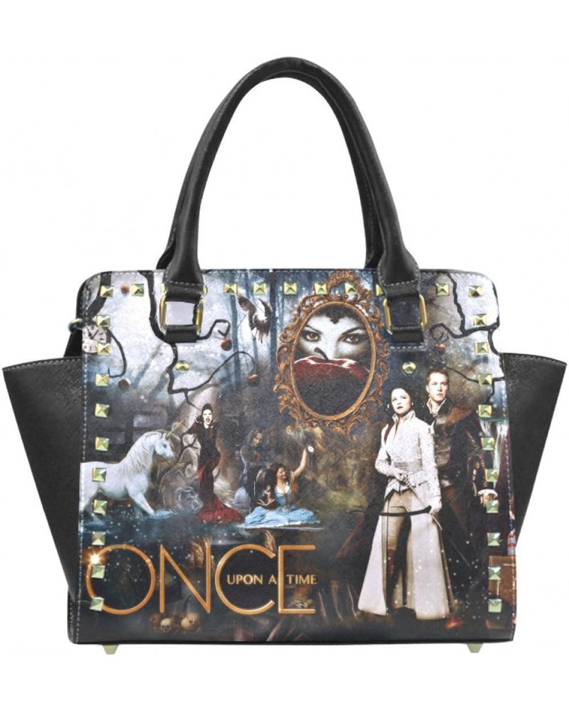 Once Upon A Time Characters Image High-grade PU Leather Female Women Shoulder Handbgas Top-Handle Bags $22.07 Handbags