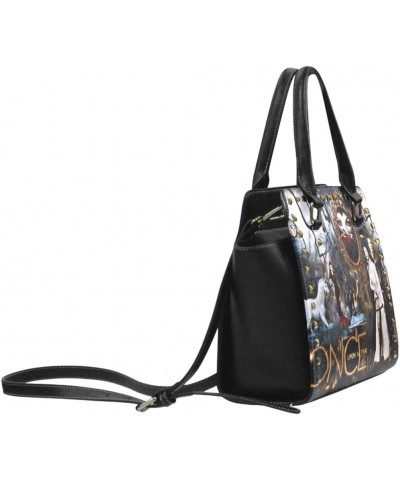 Once Upon A Time Characters Image High-grade PU Leather Female Women Shoulder Handbgas Top-Handle Bags $22.07 Handbags