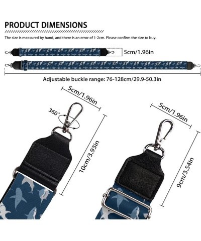 Purse Strap American Flag Shoulder Bag Strap Replaceable Strap Crossbody Strap for Women Strap for Tote Bag Shark $13.19 Luggage