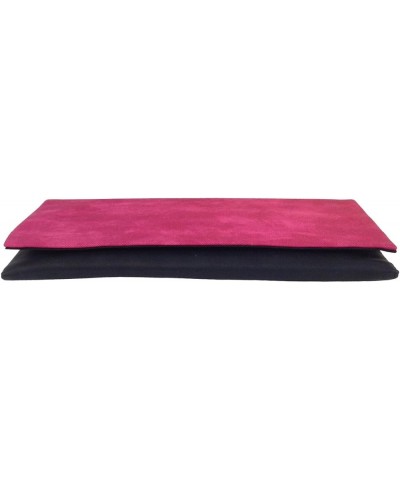 Color Block Flat Canvas Clutch Fuchsia $14.72 Clutches