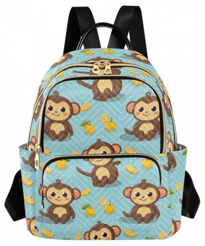 Cute Monkey Animal Backpack Purse for Women Small Travel Bag Fashion Daypack M 202a4543 M(11.4"x6.1"x14.17") 202a4543 $18.86 ...