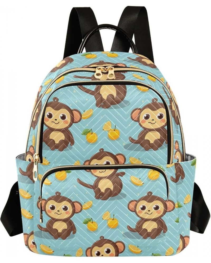 Cute Monkey Animal Backpack Purse for Women Small Travel Bag Fashion Daypack M 202a4543 M(11.4"x6.1"x14.17") 202a4543 $18.86 ...