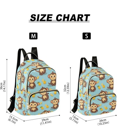 Cute Monkey Animal Backpack Purse for Women Small Travel Bag Fashion Daypack M 202a4543 M(11.4"x6.1"x14.17") 202a4543 $18.86 ...