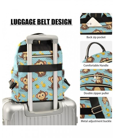 Cute Monkey Animal Backpack Purse for Women Small Travel Bag Fashion Daypack M 202a4543 M(11.4"x6.1"x14.17") 202a4543 $18.86 ...