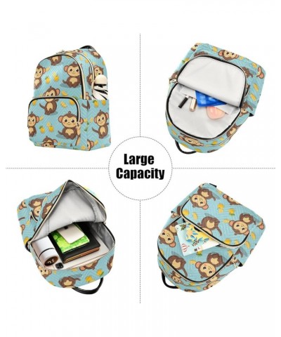 Cute Monkey Animal Backpack Purse for Women Small Travel Bag Fashion Daypack M 202a4543 M(11.4"x6.1"x14.17") 202a4543 $18.86 ...