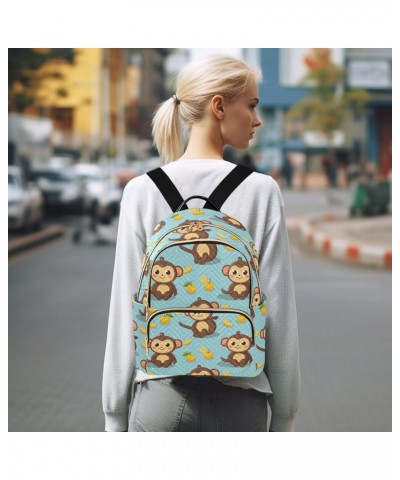 Cute Monkey Animal Backpack Purse for Women Small Travel Bag Fashion Daypack M 202a4543 M(11.4"x6.1"x14.17") 202a4543 $18.86 ...