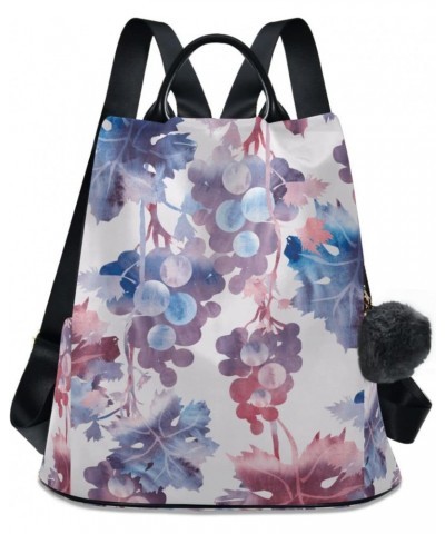 Grapes Fashion Backpack Purse for Women Anti Theft Back Pack Shoulder Bag $23.99 Backpacks