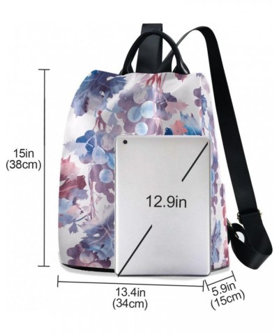 Grapes Fashion Backpack Purse for Women Anti Theft Back Pack Shoulder Bag $23.99 Backpacks