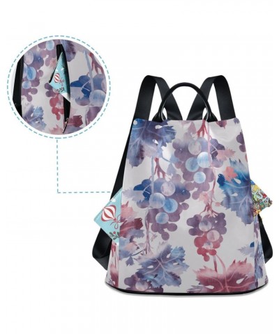 Grapes Fashion Backpack Purse for Women Anti Theft Back Pack Shoulder Bag $23.99 Backpacks