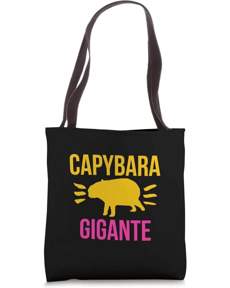 Capybara Gigante Funny Giant Capibara Majestic Rodent Humor Tote Bag $9.61 Totes